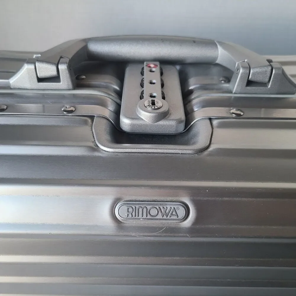 Rimowa Compact Business Trolley Aluminum Rolling Case Lock Custom Foam Insert
